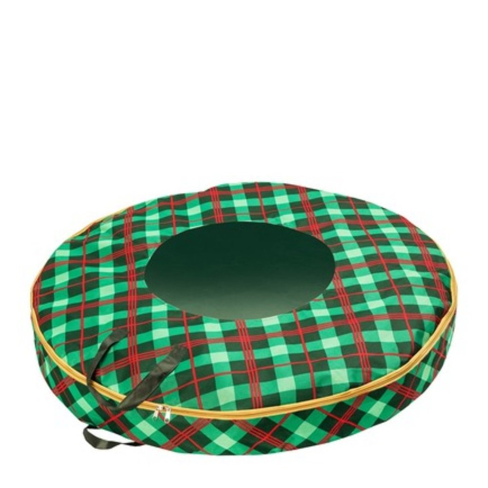 Honey-Can-Do Plaid 36" Wreath Storage